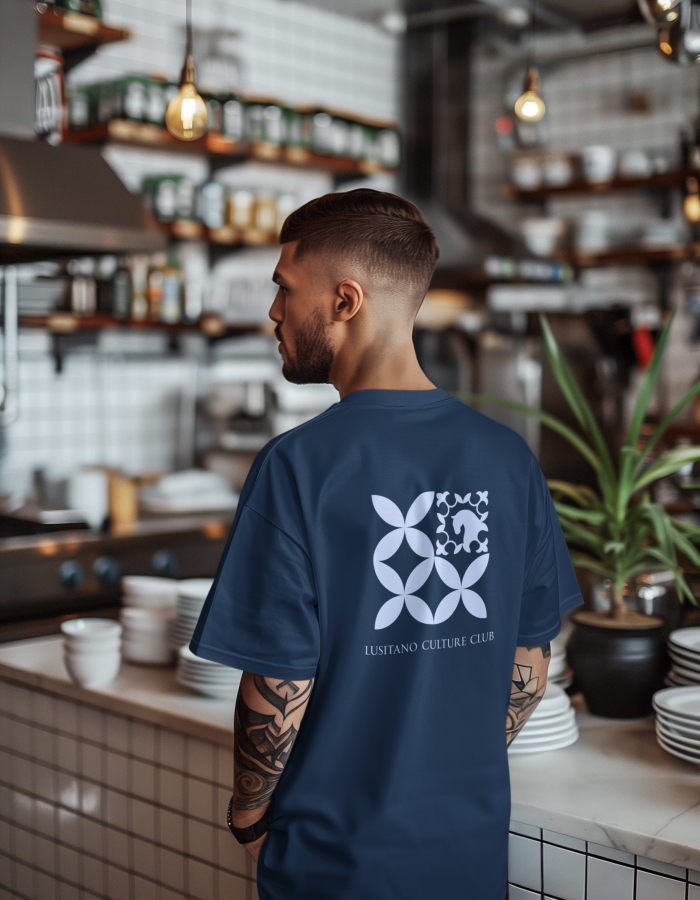 Sparking Change | T-shirt | M | Blue | Back design